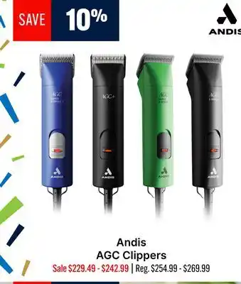 Ren’s Pets Depot Andis AGC Clippers offer