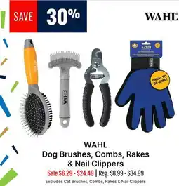 Ren’s Pets Depot WAHL Dog Brushes, Combs, Rakes & Nail Clippers offer