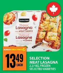 Food Basics SELECTION MEAT LASAGNA offer