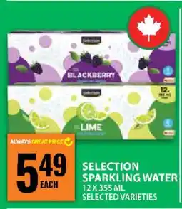 Food Basics SELECTION SPARKLING WATER offer