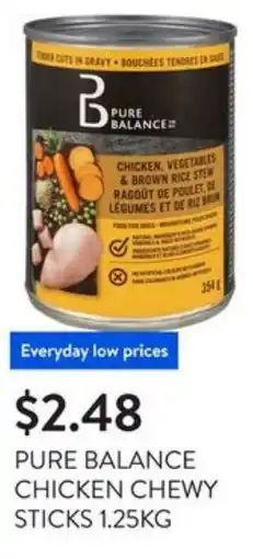 Walmart Pure balance chicken chewy sticks offer