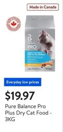 Walmart Pure balance pro plus dry cat food offer