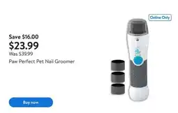 Walmart Paw perfect pet nail groomer offer