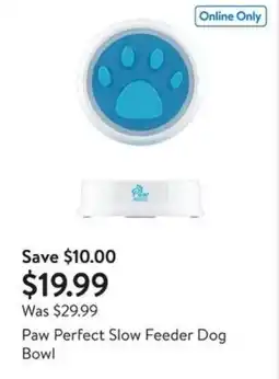 Walmart Paw perfect slow feeder dog bowl offer