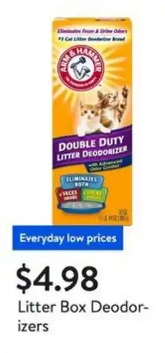 Walmart Litter Box Deodorizers offer