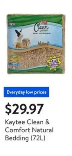 Walmart Kaytee clean & comfort natural bedding offer