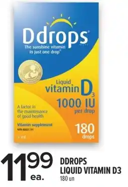 Metro Ddrops liquid vitamin D3 offer