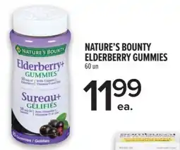 Metro Nature's bounty elderberry gummies offer