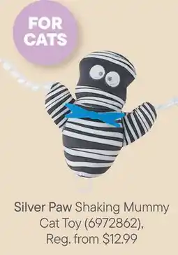 Petvalu Silver Paw Shaking Mummy Cat Toy offer