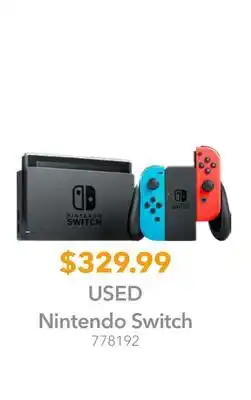 GameStop USED Nintendo Switch offer