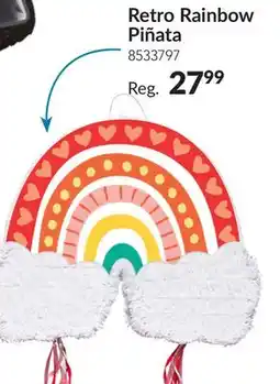 Party City Retro Rainbow Piñata offer
