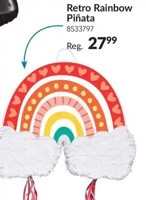 Party City Retro Rainbow Piñata offer