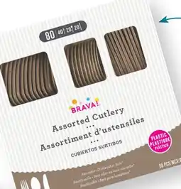 Party City Taupe Plastic Cutlery Assortment, 80-pk offer