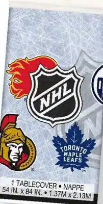Party City NHL Multi Team Reusable Table Cover, 54x84-in offer