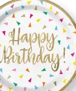 Party City Bright Birthday Triangle Dessert Plates, 8-pk offer