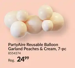 Party City PartyAire Reusable Linked Inflatable PVC Balloons, Nude, Air-Filled offer