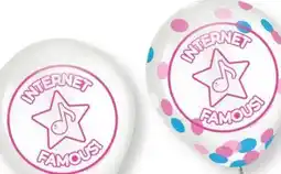 Party City Internet Famous Transparent Confetti 12 Latex Balloons, 6-ct offer