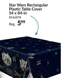 Party City Star Wars Rectangular Plastic Table Cover 54 x 84 - in offer