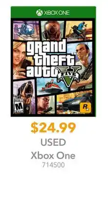 GameStop Grand Theft Auto V USED Xbox One offer