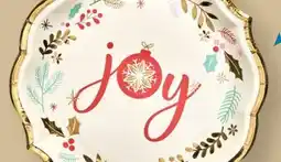 Party City Christmas Vintage Santa 'Joy' Salad Plates, 8-ct offer