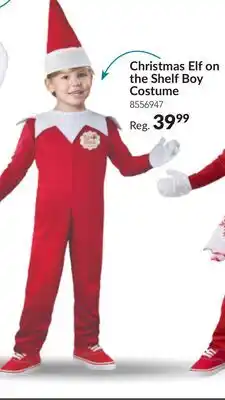 Party City Christmas Elf on the Shelf Boy Costume offer