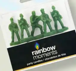 Party City Camo Soldier-Shaped Candles offer