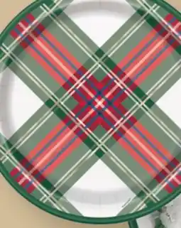 Party City Christmas Plaid Plates, 8-ct offer