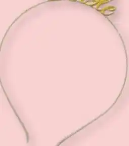Party City Gold 'Single' Headband offer