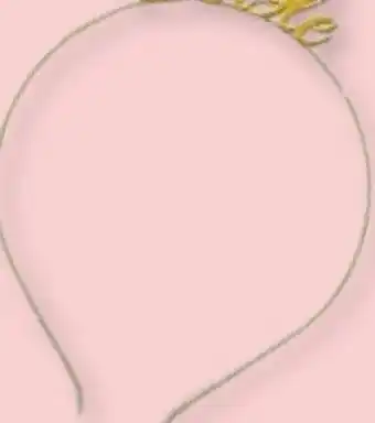 Party City Gold 'Single' Headband offer