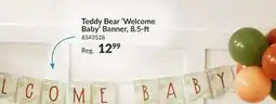 Party City Teddy Bear Welcome Baby Shower Latex Banner, 6-in x 102-in offer