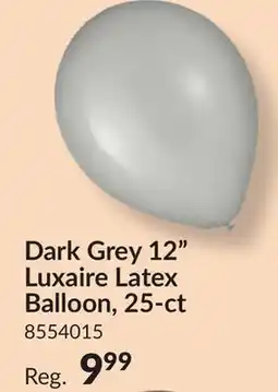 Party City Dark Grey 12 Luxaire Latex Balloon, 25-ct offer