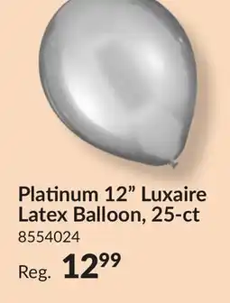 Party City Platinum 12 Luxaire Latex Balloon, 25-ct offer