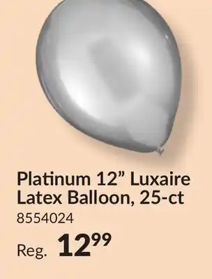 Party City Platinum 12 Luxaire Latex Balloon, 25-ct offer