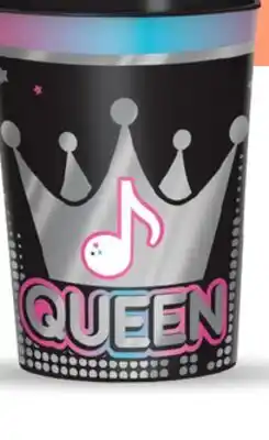 Party City Internet Famous 'Queen' Reusable Favour Cup, 16-oz offer