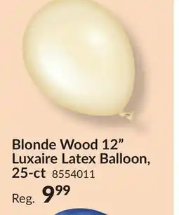 Party City Blonde Wood 12 Luxaire Latex Balloon, 25-ct offer