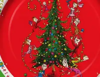 Party City Dr. Seuss The Grinch Christmas Tree Lunch Plates, 12-ct offer