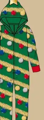 Party City Kids' Christmas Tree Onesie offer
