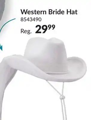 Party City Western Bride Hat, White offer