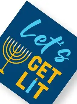 Party City Hanukkah 'Let's Get Lit' Beverage Napkins, 20-ct offer