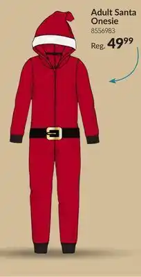 Party City Adult Santa Onesie offer