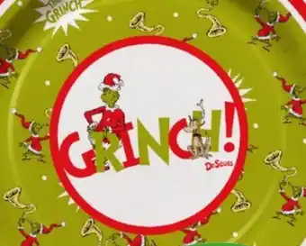 Party City Dr. Seuss The Grinch Tree Dessert Plates 12-ct offer