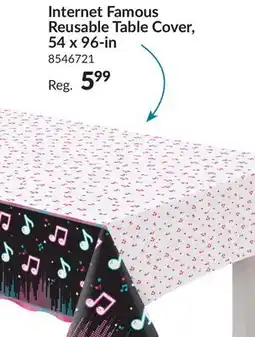 Party City Internet Famous Reusable Table Cover, 54 x 96-in offer