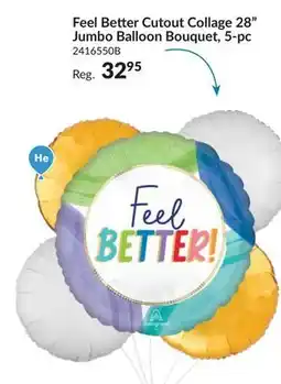 Party City Feel Cutout Collage 28 Jumbo Balloon Bouquet, 5-pc offer