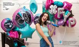 Party City Happy Birthday Satin Foil Balloon Bouquet, 5-ct offer