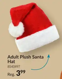 Party City Adult Plush Santa Hat offer