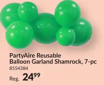 Party City PartyAire Reusable Linked Inflatable PVC Balloons, Green, Air-Filled offer