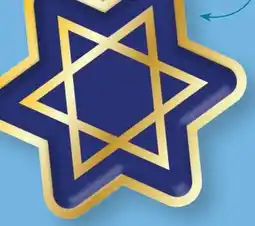 Party City Hanukkah Star of David Salad Plates, 8-ct offer