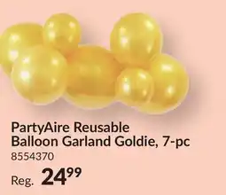 Party City PartyAire Reusable Balloon Garland Goldie,7 - pc offer