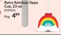 Party City Retro Rainbow Sippy Cup 23 - oz offer