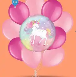 Party City Enchanted Unicorn 18 Standard Balloon Bouquet, 10-pc offer